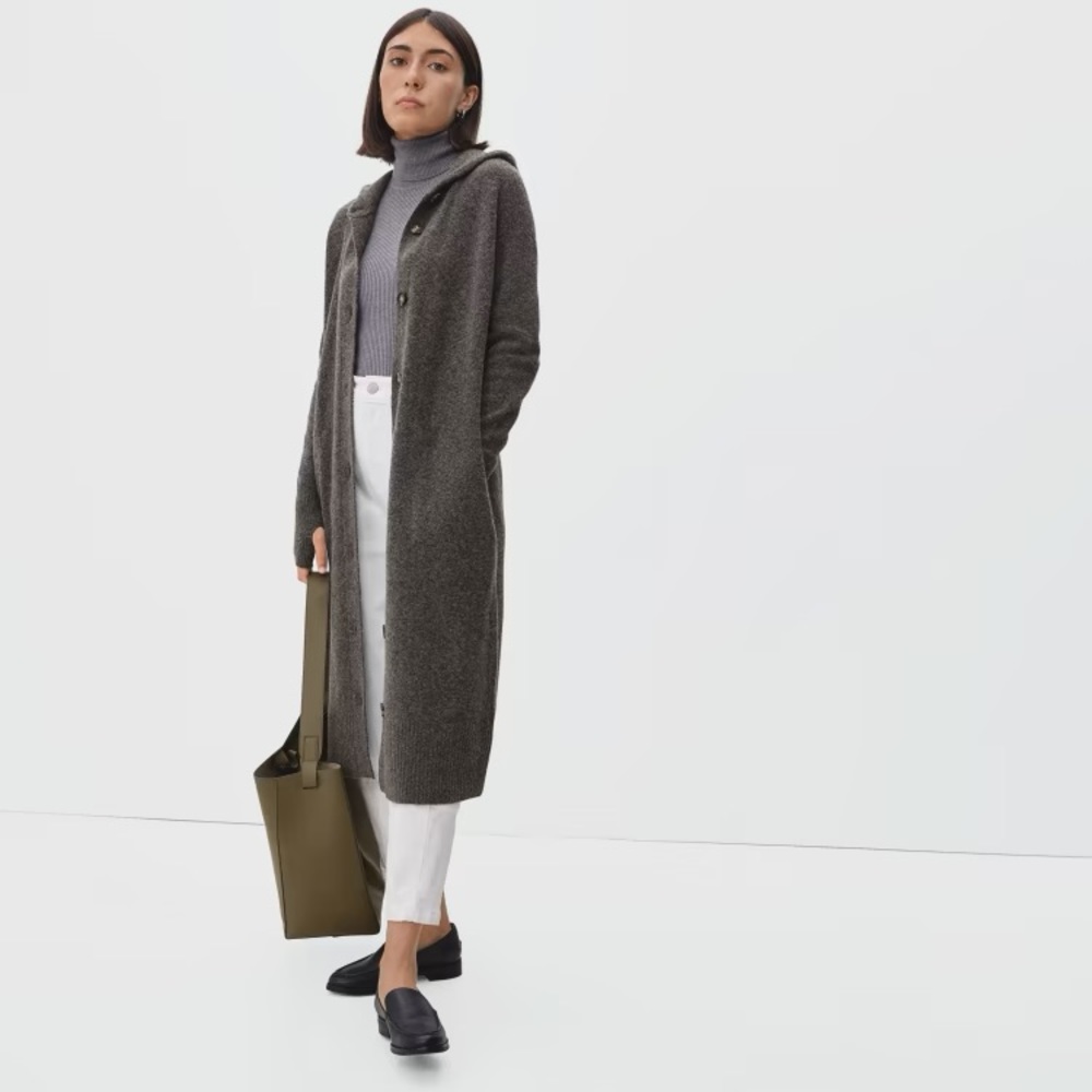 Everlane Gray Long Cardigan